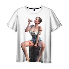 Мужская футболка 3D с принтом Novigrad Hooker в Тюмени, 100% полиэфир | прямой крой, круглый вырез горловины, длина до линии бедер | gaming | the witcher | witcher | yennefer | ведьмак | геральт | йеннифер | йеннифэр
