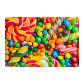 Магнитный плакат 3Х2 с принтом Сладкоежка в Тюмени, Полимерный материал с магнитным слоем | 6 деталей размером 9*9 см | Тематика изображения на принте: вкуснотища | вкусняшки | глазурь | жевачка | карамель | карамельки | конфетки | конфеты | леденец | мармеладки | сахар | сладости