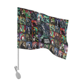 Флаг для автомобиля с принтом Suicide Squad Enchantress в Тюмени, 100% полиэстер | Размер: 30*21 см | enchantress | june moone | suicide squad | кара делевинь