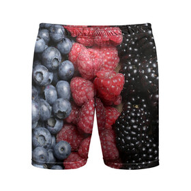 Мужские шорты 3D спортивные с принтом Сочные ягоды в Тюмени,  |  | богатый урожай | брусника | ерга | земляника | клубника | клюква | малина | морожка | облепиха | рябина | смородина | сок | сочные плоды | фрукты | черника | черноплодка | шиповник | ягоды