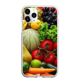 Чехол для iPhone 11 Pro матовый с принтом Богатый урожай в Тюмени, Силикон |  | Тематика изображения на принте: апельсин | баклажан | банан | богатый урожай | виноград | горох | еда | кабачок | капуста | картофель | лимон | морковь | овощи | огурец | перец | персик | помидор | слива | сочные плоды | томат | тыква