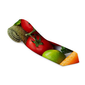 Галстук 3D с принтом Богатый урожай в Тюмени, 100% полиэстер | Длина 148 см; Плотность 150-180 г/м2 | Тематика изображения на принте: апельсин | баклажан | банан | богатый урожай | виноград | горох | еда | кабачок | капуста | картофель | лимон | морковь | овощи | огурец | перец | персик | помидор | слива | сочные плоды | томат | тыква
