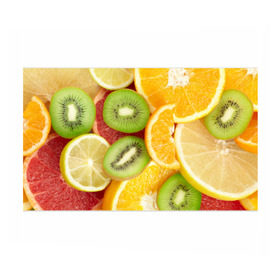 Бумага для упаковки 3D с принтом Сочные фрукты в Тюмени, пластик и полированная сталь | круглая форма, металлическое крепление в виде кольца | апельсин | грейпфрут | десерт | дольки | киви | кусочки фруктов | лайм | лимон | разрез | сечение | фреш | фрукты | цитрусовые
