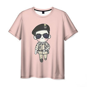 Мужская футболка 3D с принтом SONG JOONG KI в Тюмени, 100% полиэфир | прямой крой, круглый вырез горловины, длина до линии бедер | korea | song joong ki | дорамы. дорама | корейская дорама | корейские дорамы | корея | потомки солнца | сон чжун ки | сон чжунки | чжун ки