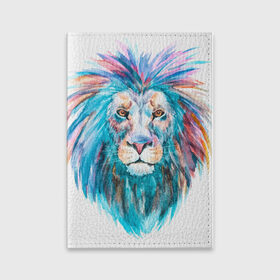 Обложка для паспорта матовая кожа с принтом Живописный лев в Тюмени, натуральная матовая кожа | размер 19,3 х 13,7 см; прозрачные пластиковые крепления | Тематика изображения на принте: lion | грива | дикая кошка | добыча | животное | зверь | искусство | картина | клыки | когти | король джунглей | лев | макет | мясо | набросок | портрет | хищник | царь зверей | эскиз