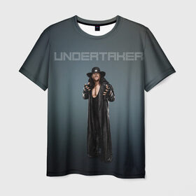 Мужская футболка 3D с принтом Undertaker WWE в Тюмени, 100% полиэфир | прямой крой, круглый вырез горловины, длина до линии бедер | undertaker | wwe | рестлинг | спорт