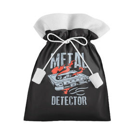 Подарочный 3D мешок с принтом Metal Detector в Тюмени, 100% полиэстер | Размер: 29*39 см | metal | кровь | метал | мызыка | новинки | рок | тяжелый | череп