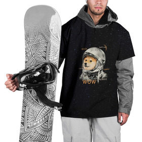 Накидка на куртку 3D с принтом Doge в Тюмени, 100% полиэстер |  | dog | doge | mem | memes | space | wow | доге | космос | мемы | собака