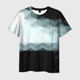 Мужская футболка 3D с принтом Abstract в Тюмени, 100% полиэфир | прямой крой, круглый вырез горловины, длина до линии бедер | 3d | абстракции | геометрия | желтый | краска | многоугольник | новый | полигон | прикольные | сетка | синий | цветные