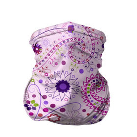 Бандана-труба 3D с принтом Lady Butterfly в Тюмени, 100% полиэстер, ткань с особыми свойствами — Activecool | плотность 150‒180 г/м2; хорошо тянется, но сохраняет форму | винтаж | воздушный | индийские | кружева | новинки | узор | цветок | цветочный | этнические