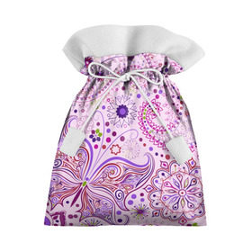 Подарочный 3D мешок с принтом Lady Butterfly в Тюмени, 100% полиэстер | Размер: 29*39 см | Тематика изображения на принте: винтаж | воздушный | индийские | кружева | новинки | узор | цветок | цветочный | этнические