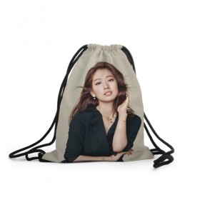 Рюкзак-мешок 3D с принтом Song Hye Kyo в Тюмени, 100% полиэстер | плотность ткани — 200 г/м2, размер — 35 х 45 см; лямки — толстые шнурки, застежка на шнуровке, без карманов и подкладки | дорама