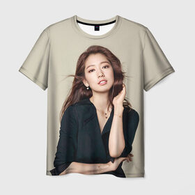Мужская футболка 3D с принтом Song Hye Kyo в Тюмени, 100% полиэфир | прямой крой, круглый вырез горловины, длина до линии бедер | дорама