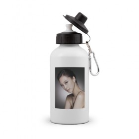 Бутылка спортивная с принтом Song Hye-kyo в Тюмени, металл | емкость — 500 мл, в комплекте две пластиковые крышки и карабин для крепления | Тематика изображения на принте: 