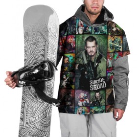 Накидка на куртку 3D с принтом Suicide Squad Rick Flag в Тюмени, 100% полиэстер |  | Тематика изображения на принте: suicide squad | юэль киннаман rick flag