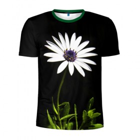 Мужская футболка 3D спортивная с принтом Цветок счастья в Тюмени, 100% полиэстер с улучшенными характеристиками | приталенный силуэт, круглая горловина, широкие плечи, сужается к линии бедра | лепестки | прикольные картинки | цветочки | цветы