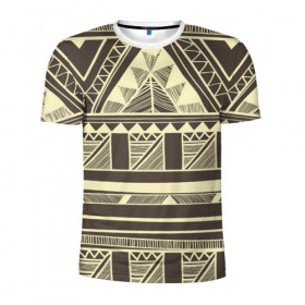 Мужская футболка 3D спортивная с принтом Камерун в Тюмени, 100% полиэстер с улучшенными характеристиками | приталенный силуэт, круглая горловина, широкие плечи, сужается к линии бедра | орнамент | этнический | этно