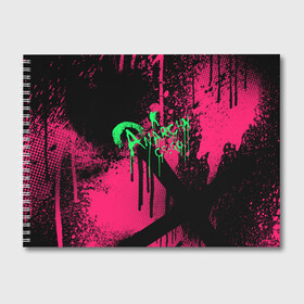 Альбом для рисования с принтом csgo - Neon Revolution в Тюмени, 100% бумага
 | матовая бумага, плотность 200 мг. | cs | csgo | го | кс