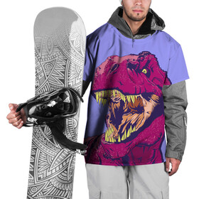 Накидка на куртку 3D с принтом rex в Тюмени, 100% полиэстер |  | Тематика изображения на принте: dinosaur | t rex | динозавр | рекс | тирекс