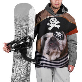 Накидка на куртку 3D с принтом Бульдог - пират в Тюмени, 100% полиэстер |  | Тематика изображения на принте: бульдог | бульдоги | песик | песики | пират | пираты | прикольные | собака | собаки