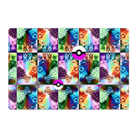 Магнитный плакат 3Х2 с принтом Pokeball в Тюмени, Полимерный материал с магнитным слоем | 6 деталей размером 9*9 см | pokeball | pokemon | покебол | покемон