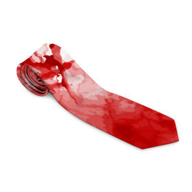 Галстук 3D с принтом Кровь в Тюмени, 100% полиэстер | Длина 148 см; Плотность 150-180 г/м2 | Тематика изображения на принте: брызги | капли | кровь | ужас | хэллоуин