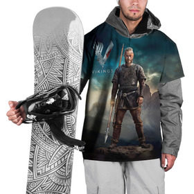 Накидка на куртку 3D с принтом Викинги. Рагнар Лодброк в Тюмени, 100% полиэстер |  | Тематика изображения на принте: викинги