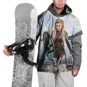 Накидка на куртку 3D с принтом Лагерта в Тюмени, 100% полиэстер |  | Тематика изображения на принте: викинги