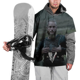 Накидка на куртку 3D с принтом Рагнар Лодброк в Тюмени, 100% полиэстер |  | викинги