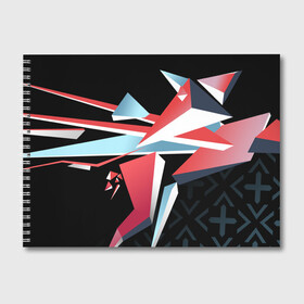 Альбом для рисования с принтом csgo - Point Disarray style 2 (Буйство красок) в Тюмени, 100% бумага
 | матовая бумага, плотность 200 мг. | Тематика изображения на принте: 47 | ak | cs | csgo | disarray | point | буйство | го | краски | красок | кс