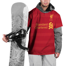 Накидка на куртку 3D с принтом Ливерпуль (форма) в Тюмени, 100% полиэстер |  | Тематика изображения на принте: liverpool
