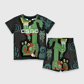 Детский костюм с шортами 3D с принтом cs:go   Fire Serpent (Огненный змей) в Тюмени,  |  | ak | cs | csgo | fire | seprent | го | змей | кс | огненный | тайное