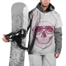 Накидка на куртку 3D с принтом Cool Skull в Тюмени, 100% полиэстер |  | Тематика изображения на принте: красивый | крутой | очки | рисунок | узор | череп