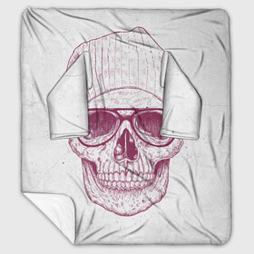 Плед с рукавами с принтом Cool Skull в Тюмени, 100% полиэстер | Закругленные углы, все края обработаны. Ткань не мнется и не растягивается. Размер 170*145 | красивый | крутой | очки | рисунок | узор | череп