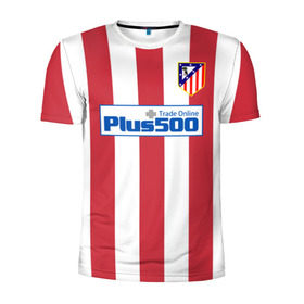 Мужская футболка 3D спортивная с принтом Atletico в Тюмени, 100% полиэстер с улучшенными характеристиками | приталенный силуэт, круглая горловина, широкие плечи, сужается к линии бедра | madrid | атлетико | мадрид