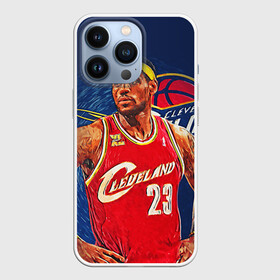 Чехол для iPhone 13 Pro с принтом LeBron James в Тюмени,  |  | Тематика изображения на принте: cleveland cavaliers | lebron james | nba. | баскетбол | баскетболист | джеймс леброн | кливленд кавальерс | нба