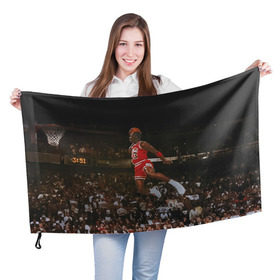Флаг 3D с принтом Michael Jordan в Тюмени, 100% полиэстер | плотность ткани — 95 г/м2, размер — 67 х 109 см. Принт наносится с одной стороны | chicago bulls | michael jeffrey jordan | nba. | баскетбол | баскетболист | вашингтон уизардс | майкл джордан | нба | чикаго | чикаго буллз