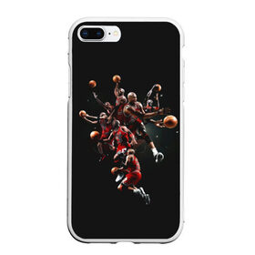 Чехол для iPhone 7Plus/8 Plus матовый с принтом Michael Jordan в Тюмени, Силикон | Область печати: задняя сторона чехла, без боковых панелей | chicago bulls | michael jeffrey jordan | nba. | баскетбол | баскетболист | вашингтон уизардс | майкл джордан | нба | чикаго | чикаго буллз