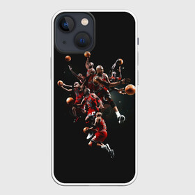 Чехол для iPhone 13 mini с принтом Michael Jordan в Тюмени,  |  | chicago bulls | michael jeffrey jordan | nba. | баскетбол | баскетболист | вашингтон уизардс | майкл джордан | нба | чикаго | чикаго буллз