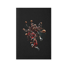 Обложка для паспорта матовая кожа с принтом Michael Jordan в Тюмени, натуральная матовая кожа | размер 19,3 х 13,7 см; прозрачные пластиковые крепления | chicago bulls | michael jeffrey jordan | nba. | баскетбол | баскетболист | вашингтон уизардс | майкл джордан | нба | чикаго | чикаго буллз