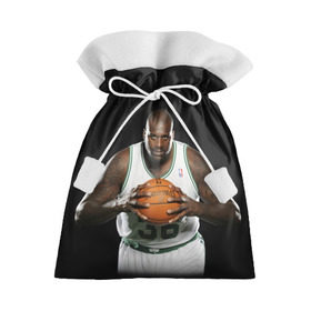 Подарочный 3D мешок с принтом Shaquille O`Neal в Тюмени, 100% полиэстер | Размер: 29*39 см | shaquille oneal | баскетболист | нба | шакил онил