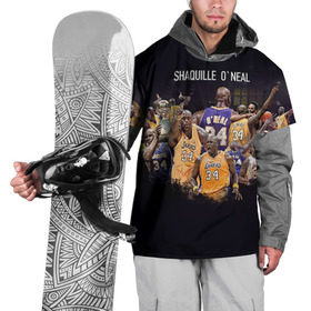 Накидка на куртку 3D с принтом Shaquille O`Neal в Тюмени, 100% полиэстер |  | shaquille oneal | баскетболист | нба | шакил онил