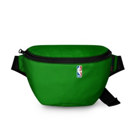 Поясная сумка 3D с принтом Boston Celtics в Тюмени, 100% полиэстер | плотная ткань, ремень с регулируемой длиной, внутри несколько карманов для мелочей, основное отделение и карман с обратной стороны сумки застегиваются на молнию | boston celtics | бостон | бостон селтикс | нба | селтикс