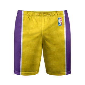 Мужские шорты 3D спортивные с принтом Lakers в Тюмени,  |  | kobe bryant | lakers | los angeles lakers | nba | баскетбол | брайант | браянт | коби | лайкерс | лос анджелес лейкерс | нба | форма