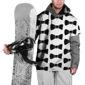 Накидка на куртку 3D с принтом Жених в Тюмени, 100% полиэстер |  | Тематика изображения на принте: бабочки | банты | галстуки | паттерн