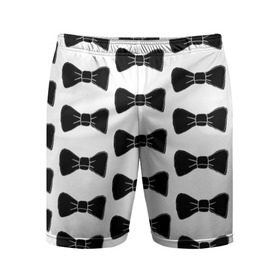 Мужские шорты 3D спортивные с принтом Жених в Тюмени,  |  | бабочки | банты | галстуки | паттерн
