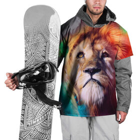 Накидка на куртку 3D с принтом Lion в Тюмени, 100% полиэстер |  | Тематика изображения на принте: 