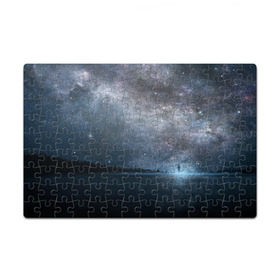 Пазл магнитный 126 элементов с принтом Звездное небо в Тюмени, полимерный материал с магнитным слоем | 126 деталей, размер изделия —  180*270 мм | вселенная | галактика | звезды | небо | ночь