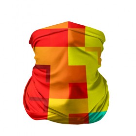 Бандана-труба 3D с принтом Pixel-Fon в Тюмени, 100% полиэстер, ткань с особыми свойствами — Activecool | плотность 150‒180 г/м2; хорошо тянется, но сохраняет форму | кубики | пиксель | разноцветный | текстура | яркий
