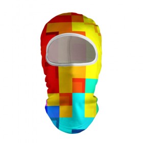 Балаклава 3D с принтом Pixel-Fon в Тюмени, 100% полиэстер, ткань с особыми свойствами — Activecool | плотность 150–180 г/м2; хорошо тянется, но при этом сохраняет форму. Закрывает шею, вокруг отверстия для глаз кайма. Единый размер | кубики | пиксель | разноцветный | текстура | яркий